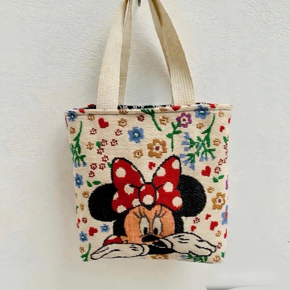Túi thổ cẩm size 20 x 23 họa tiết con vật xinh xắn