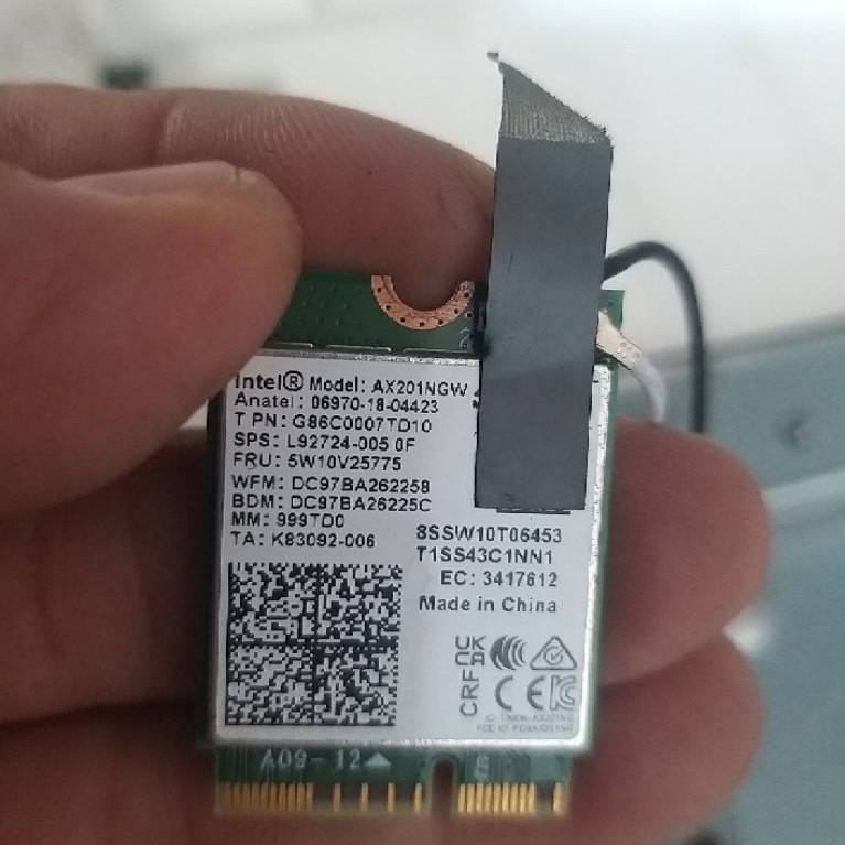 Card Wi-Fi Intel Wi-Fi 6 AX201 (model AX201NGW) tháo máy