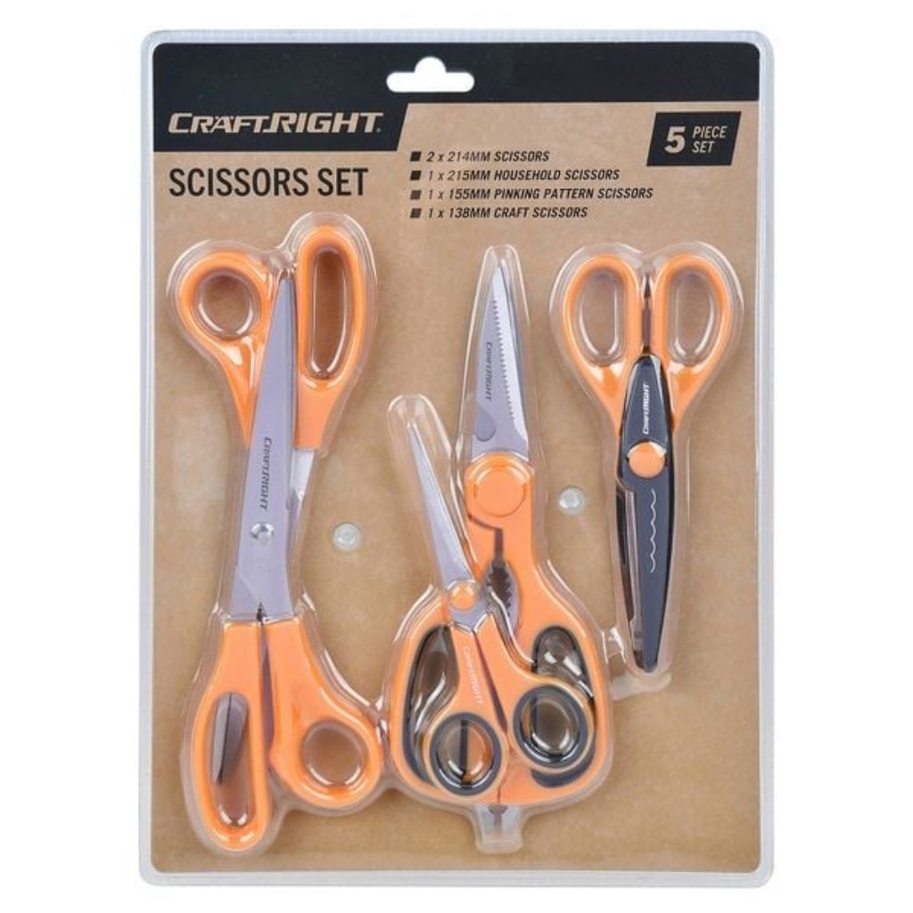 Bunnings warehouse Úc - Bộ kéo Craftright 5 món (Scissors Set)✂️