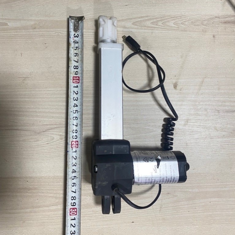 Xi lanh điện hành trình3,5cm,12cm, 20cm điện 24VDC lực đẩy 100kg