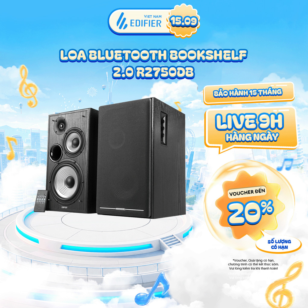 Loa Bluetooth Đa Phương Tiện EDIFIER R2750DB | Công Suất 136W | Hệ thống 3 Dải Âm | Bluetooth | Bảo 