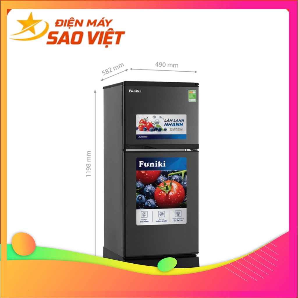 (( Tủ Lạnh Funiki FR-125CI.1 120 Lít Không Đóng Tuyết Bảo Hành 24 Tháng Toàn Quốc Tại Nhà )