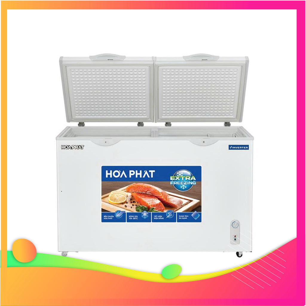 (( Tủ Đông Hòa Phát Inverter HPF AD8352 352 Lít 1 Ngăn 2 Cánh Dàn Đồng Bảo Hành 24 Tháng Toàn Quốc )