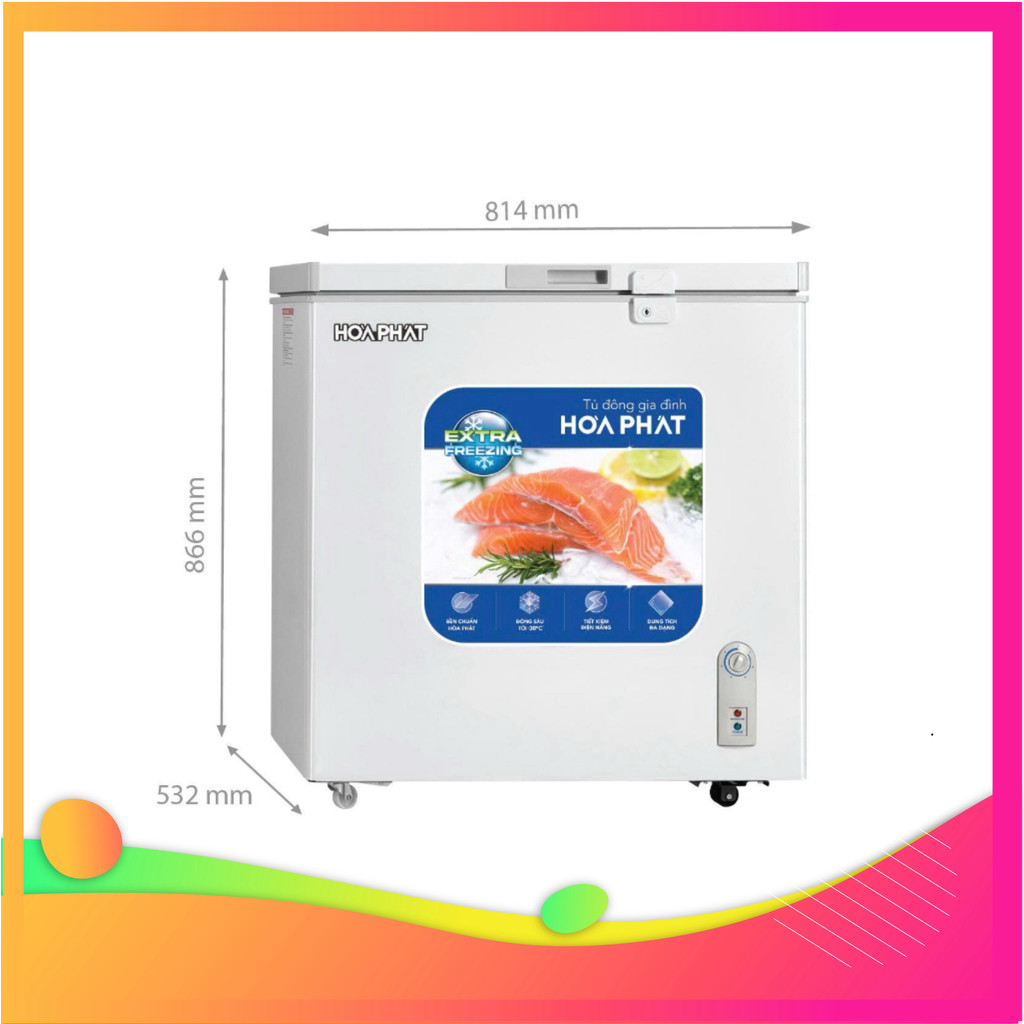 [ chính hãng ] Tủ Đông Mini Hòa Phát HPF AN6162 162 lít Bảo hành 24 tháng Toàn Quốc Tại Nhà ]