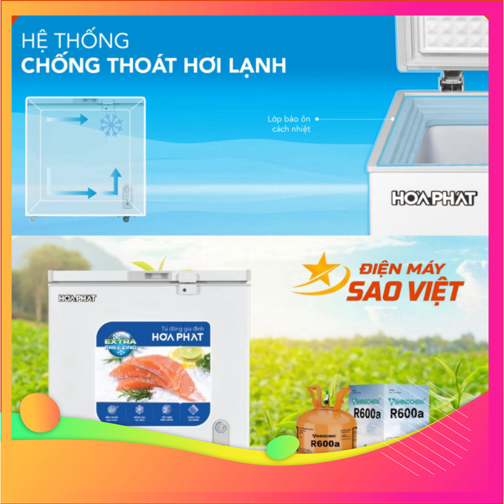 (( Tủ Đông Mini Hòa Phát HPF AN6162 162 lít Bảo hành 24 tháng Toàn Quốc Tại Nhà )