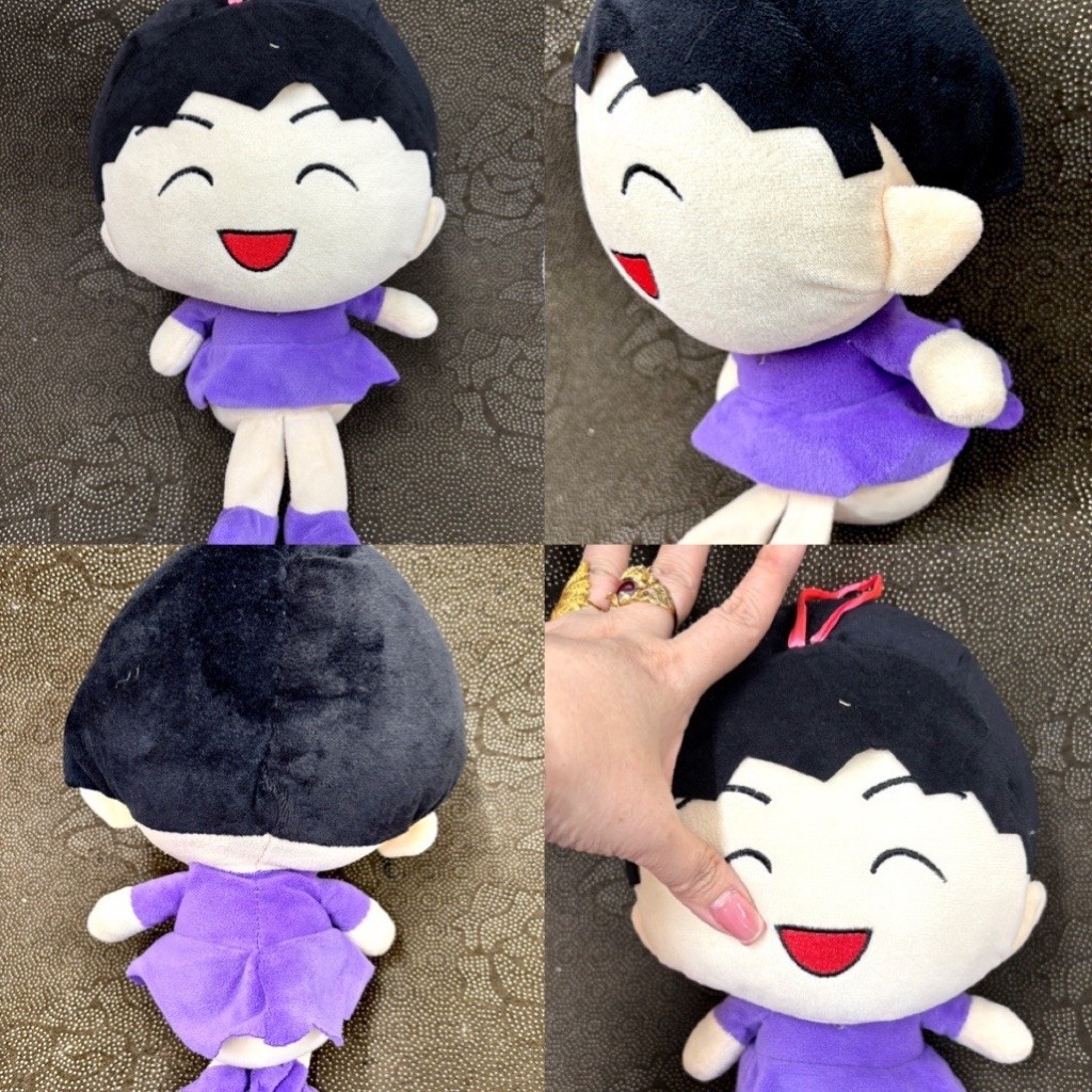 Gấu bông búp bê Maruko váy caro siêu  xinh
