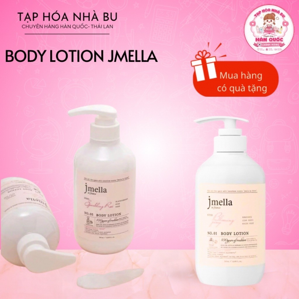 Sữa Dưỡng Thể Jmella In France Body Lotion 500ml Dưỡng Ẩm Sâu