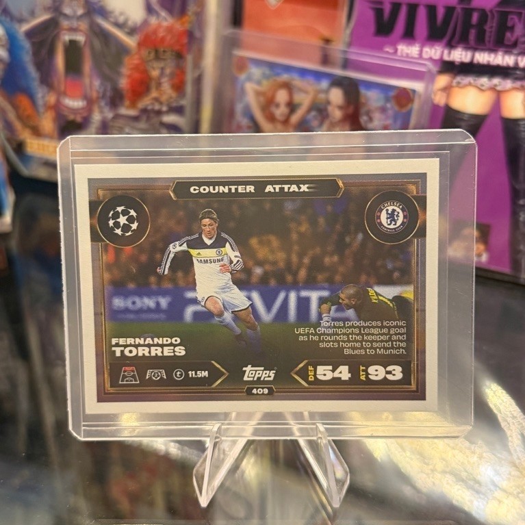 [BÀN THẮNG QUYẾT ĐỊNH HẠ BARCELONA] Thẻ Cầu Thủ Fernando Torres Topps Match Attax 2025-26 Chelsea CO