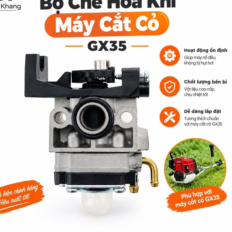 Bình xăng con máy cắt cỏ GX35 4 thì chế gx35