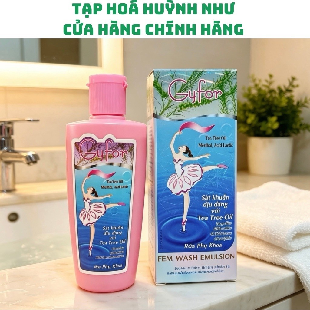 [CHÍNH HÃNG][100ml]Dung dịch rửa phụ khoa Gyfor Dược 3-2 hỗ trợ vệ sinh phụ nữ hằng ngày,