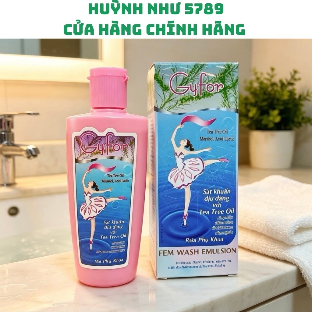 [CHÍNH HÃNG]<chai 100ml>Dung dịch rửa phụ khoa Gyfor Dược 3-2 hỗ trợ vệ sinh phụ nữ hằng ngày,,,,