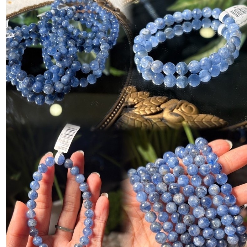 Vòng tay đá phong thuỷ KYANITE chất đẹp, tự nhiên