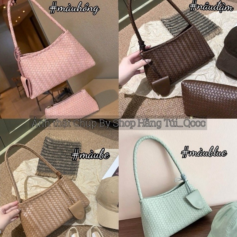 Túi Đan Dáng Làn tặng Kèm Ví size 25cm cực xinh Hàng QCCC