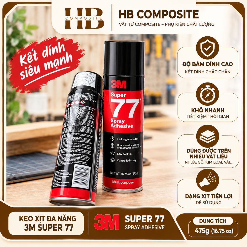 Keo phun xịt đa chức năng 3M Super 77