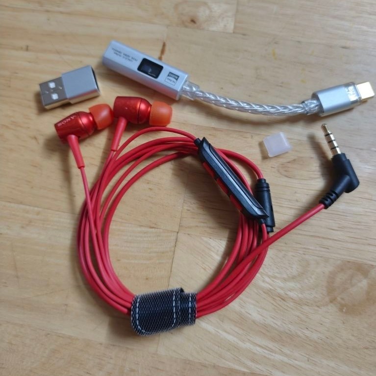 combo tai nghe Sony ex750 + DAC siêu hay chơi nhạc hiress