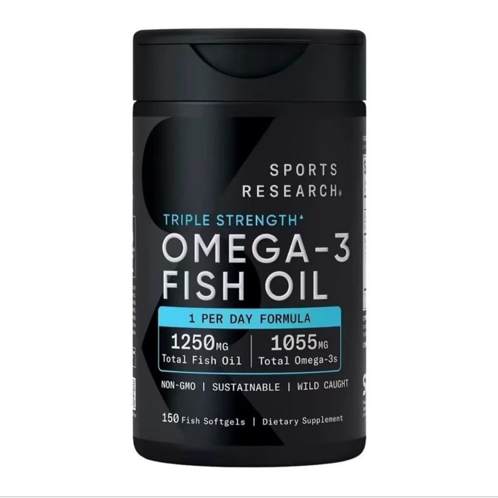 (Auth Mỹ) [Đủ size] Sports Research Omega-3 dầu cá cho người trưởng thành