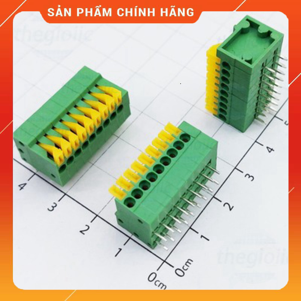 [2 Cái]- KF141-2.54-9-R Terminal Block 9 Tiếp Điểm Cắm Dây Ngang 2.54mm 150V 2A Việt Tech Components