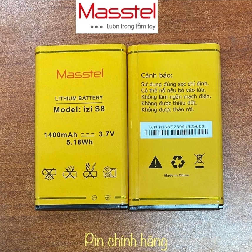 Phụ kiện Masstel IZI S8 / Pin Masstel Hapi 15