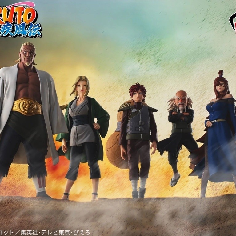 Mô hình Naruto Shippuden Figure-Five Kage chính hãng Bandai