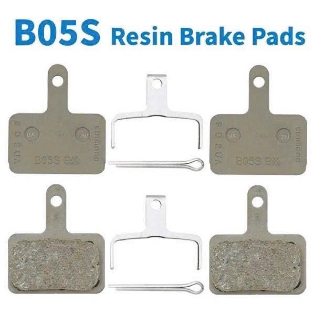 má phanh đĩa nhựa (resin disc brake pads) chính hãng Shimano mã BP-K05S-RX. // BP- B05S-RX