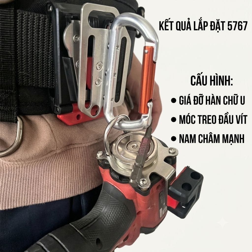 Bộ Bát Móc Gài Treo Máy Khoan 132/132X/132T  Devon 5767/5767Q/5208M/5209U– Nam Châm Mạnh