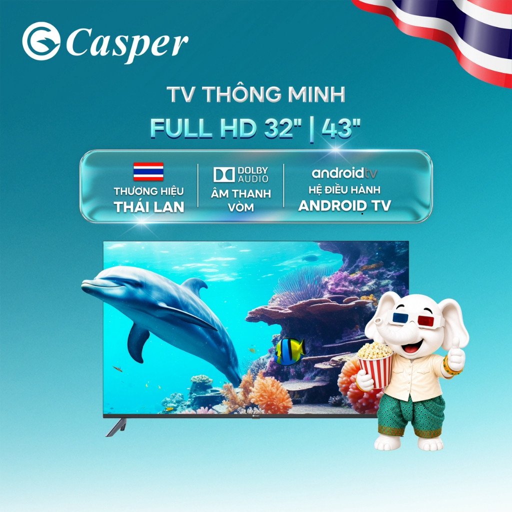 Smart Android Tivi Casper 32 inch - HD - E32HAC110 - Bảo hành 2 năm