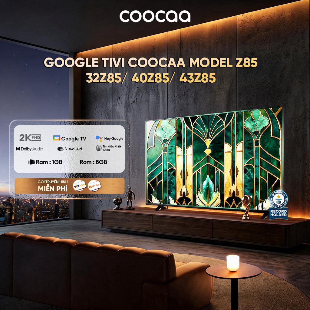 [ 32Z85 / 40Z85 / 43Z85 ] Google Tivi CooCaa Model Z85 | Smart TV | 32-40-43 inch