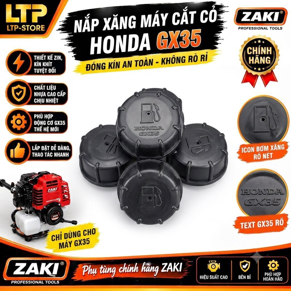 Nắp Bình Xăng GX25 GX35 Máy Cắt Cỏ | Nắp Bình Xăng Máy Phát Cỏ | Phụ Tùng Nông Cơ