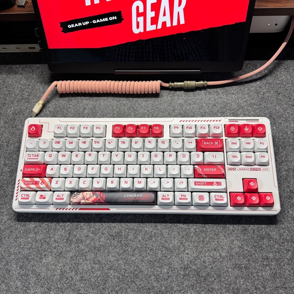 [HỎA TỐC] Bàn Phím Cơ Không Dây LINGBAO K87 Pro (Pin 8000mah, Gasket Mount, Hotswap, RGB)