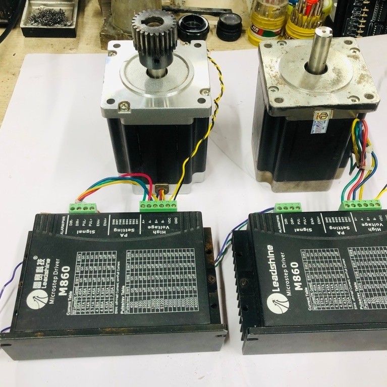 Combo động cơ step 86 + Driver DM860 hàng tháo máy