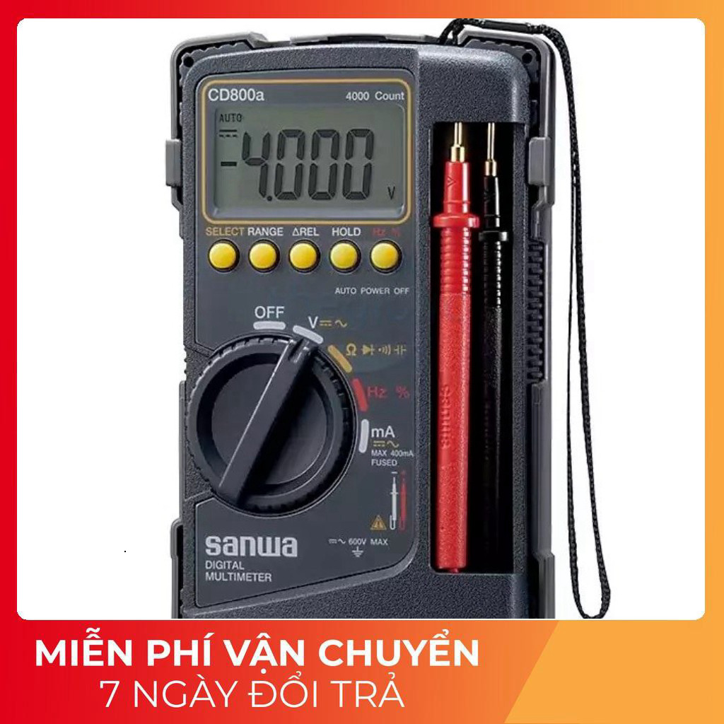 Sanwa CD800A Đồng Hồ Đo Hiển Thị Số Japan Tech Linh Kiện