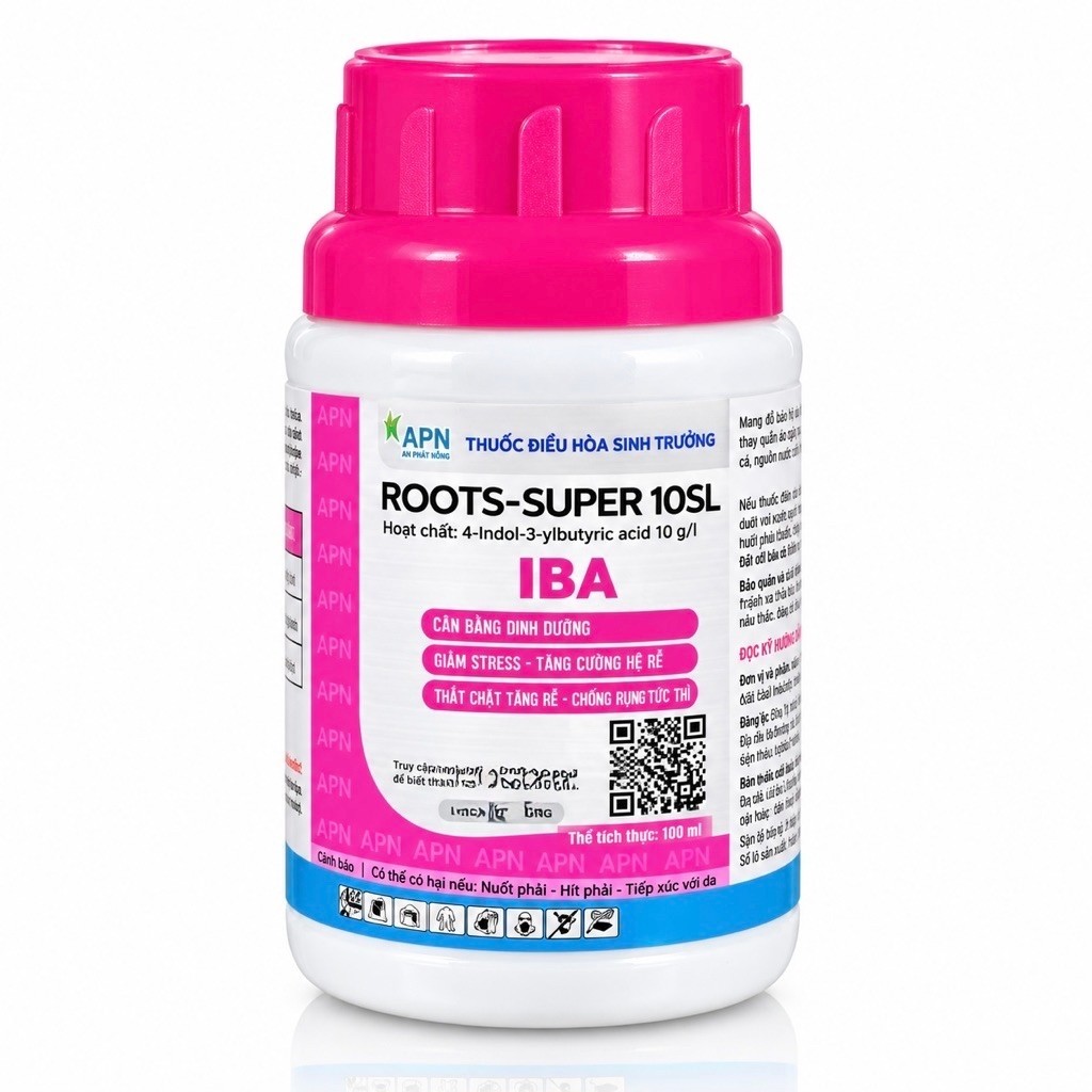 [1 chai] ROOTS-SUPER 10SL IBA của An Phát Nông (100ml) – Thuốc Kích Thích Sinh Trưởng – Tăng Rễ, Rễ 