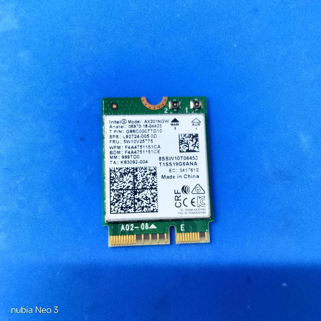Card Wifi Lte AX201NGW 9560NGW