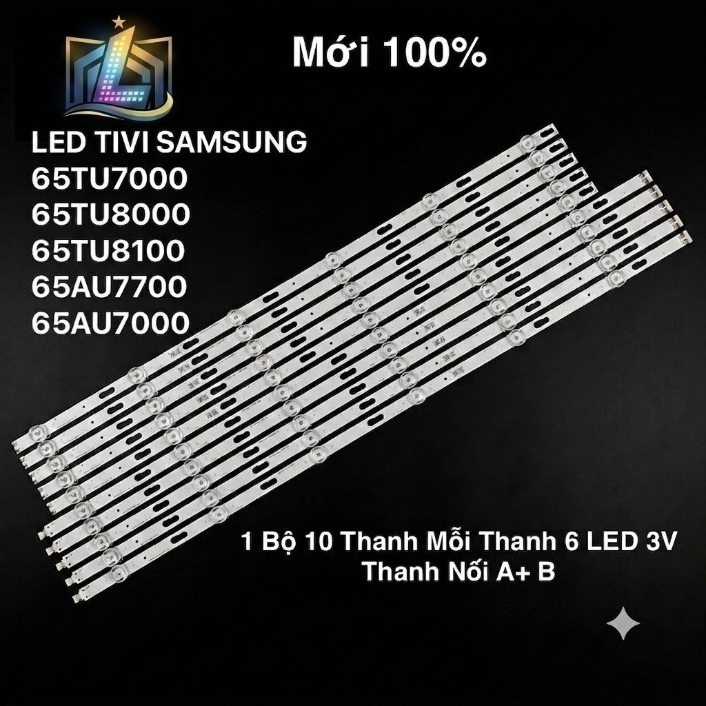 LED TIVI SAMSUNG 65TU8100 / 65TU7000 / 65TU8100 / 65AU7700 / 65AU7000 Mới100% 1 Bộ 10 Thanh Mỗi Than