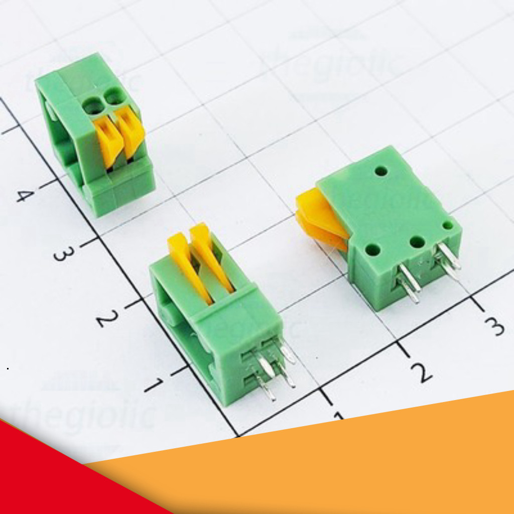 [5 Cái]- KF141-2.54-2-V Terminal Block 2 Tiếp Điểm Cắm Dây Dọc 2.54mm 150V 2A GearHub