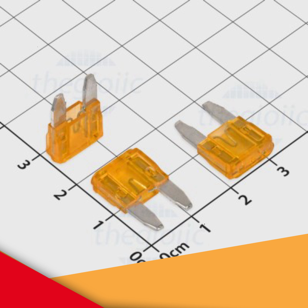 [20 Cái]- Cầu Chì Xe Máy, Ô Tô Màu Cam Mini Blade 5A 32V GearHub