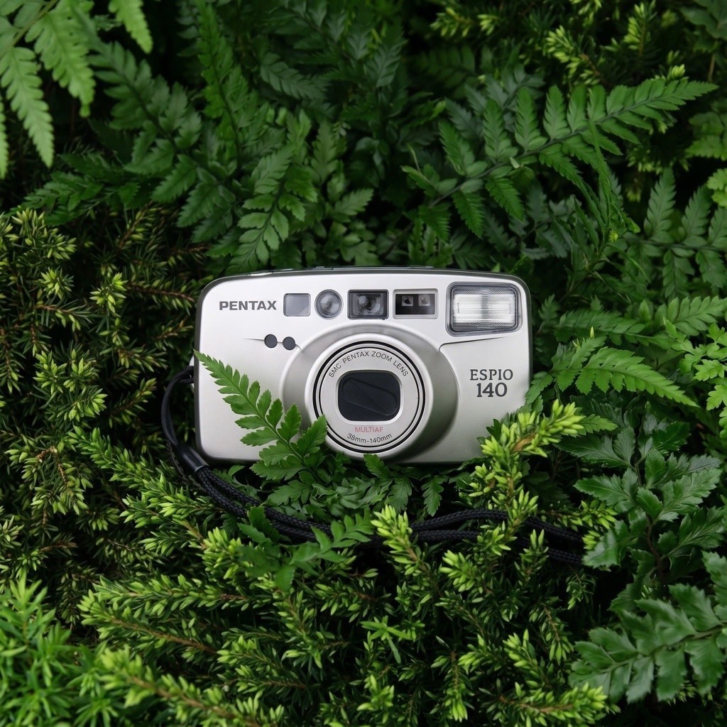 Máy ảnh film Pentax espio 140 màu bạc