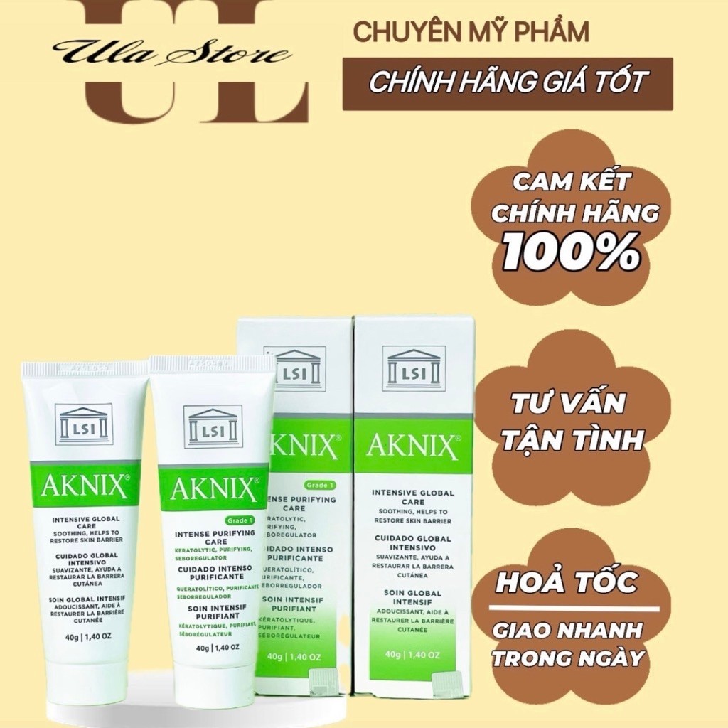 [Hàng Cty]Kem Dưỡng Ẩm Cho Da Mụn AKNIX INTENSE PURIFYING CARE/ GLOBAL CARE-Ula Store2