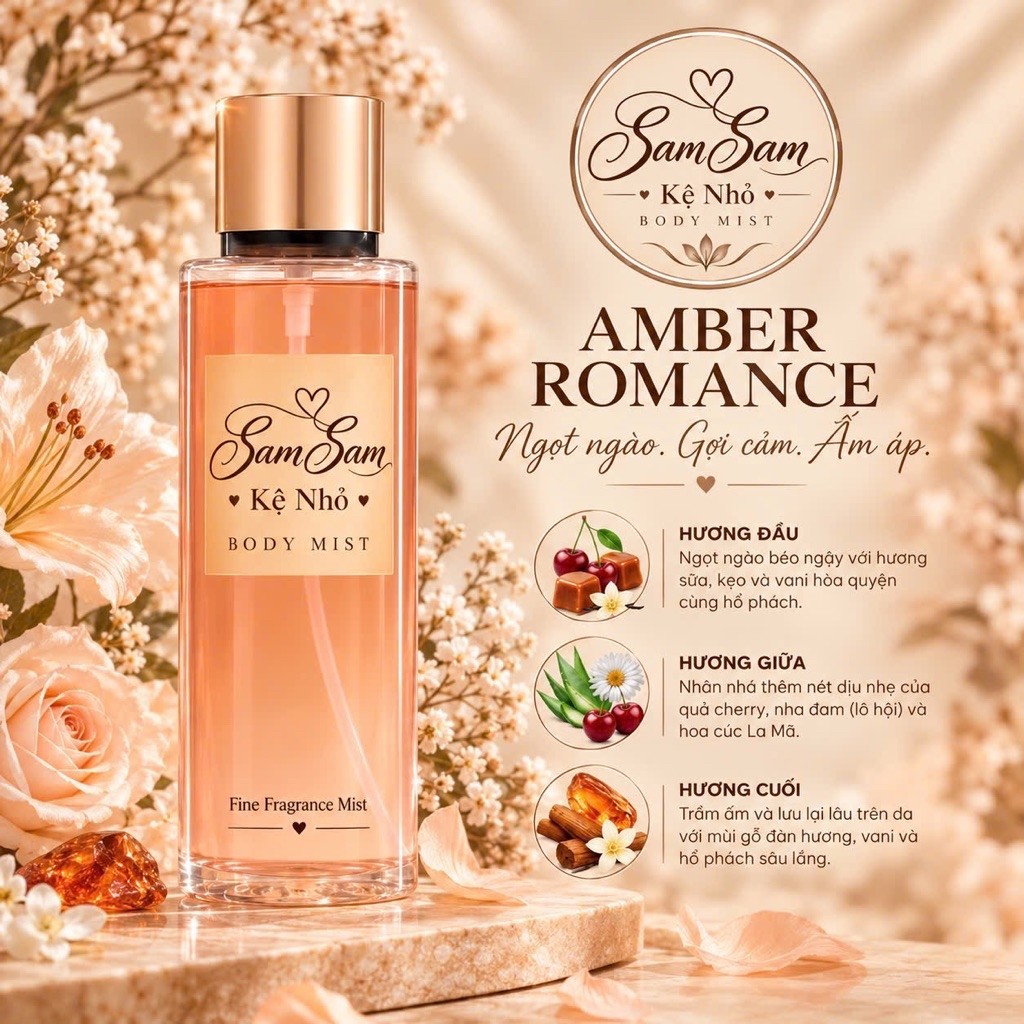 SSBodymist_AMBER ROMANCE | AMBER ROMANCE SHIMMER- Xịt thơm toàn thân