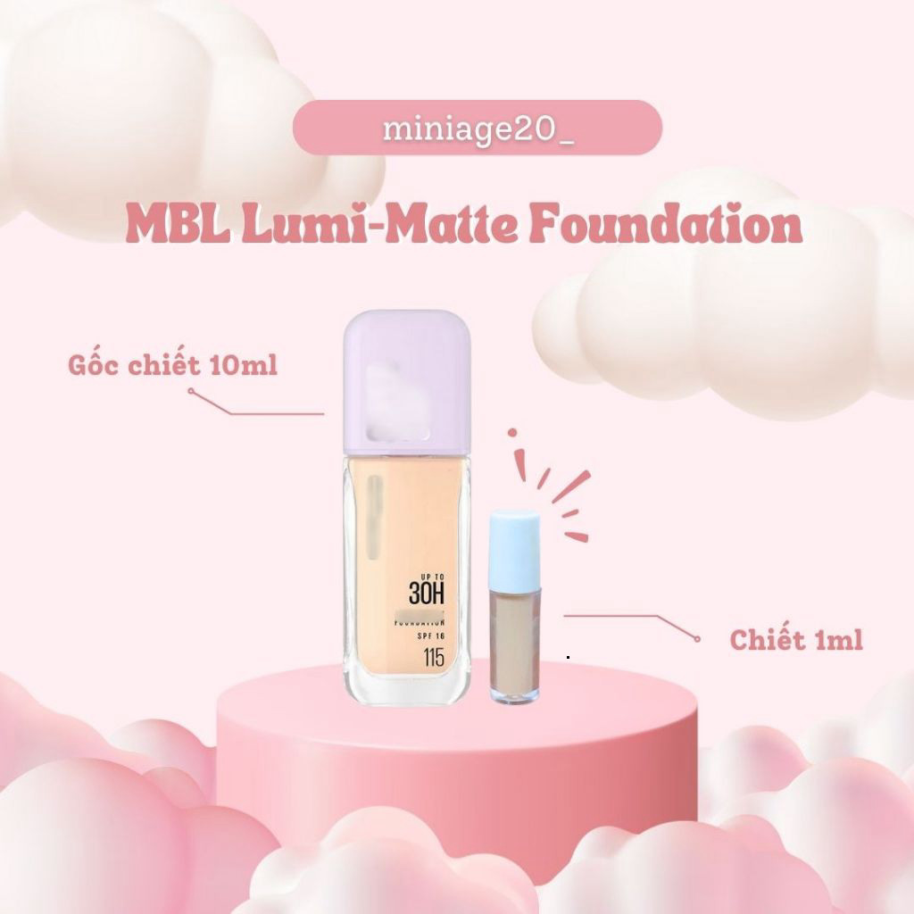 [KEM NỀN CHIẾT] Kem nền MBL chiết 1ml chất kem mềm mịn dễ tán phù hợp với nhiều màu da