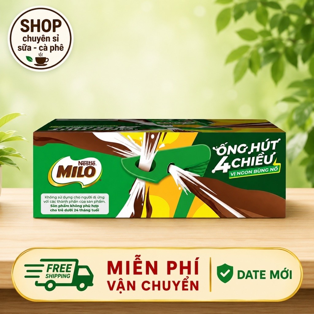 Sữa Lúa Milo Mạch Milo 180ML Thơm Ngon Đúng Vị (48Hộp x 180ML) DATE MỚI