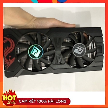 🔥 Bộ Fan Tản Nhiệt VGA PowerColor RX570 / RX580 – 52mm (4 Tâm Ốc) - Tháo zin chính hãng theo Vga