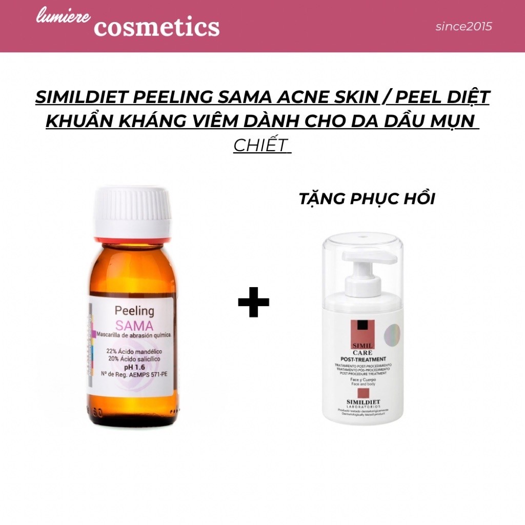 (Hàng cty) SIMILDIET PEELING SAMA ACNE SKIN PEEL CHĂM SÓC DA DẦU – DA CÓ MỤN