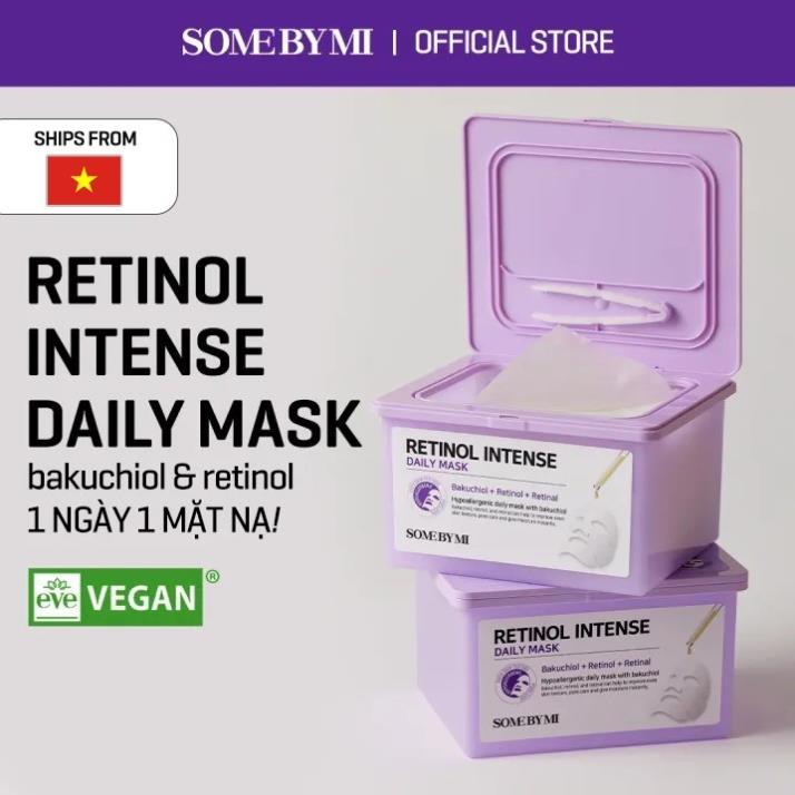 [SOME BY MI] Mặt nạ trẻ hóa dưỡng ẩm se khít lỗ chân lông Retinol Intense Daily Mask 30 Sheets