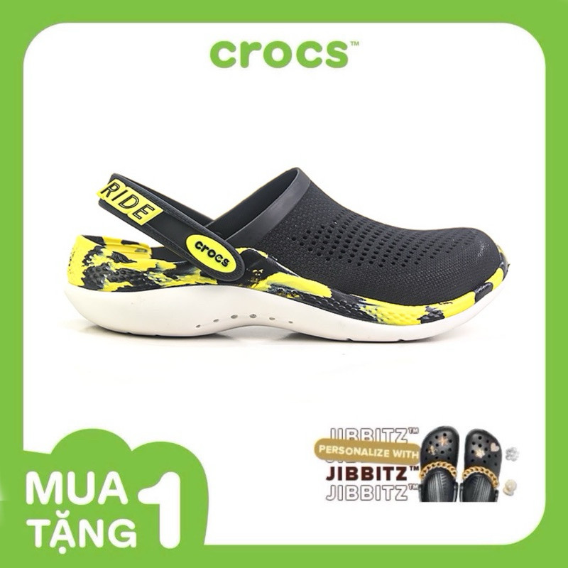 [ CHÍNH HÃNG ] Giày Crocs Literide 360 Clog đen vàng .