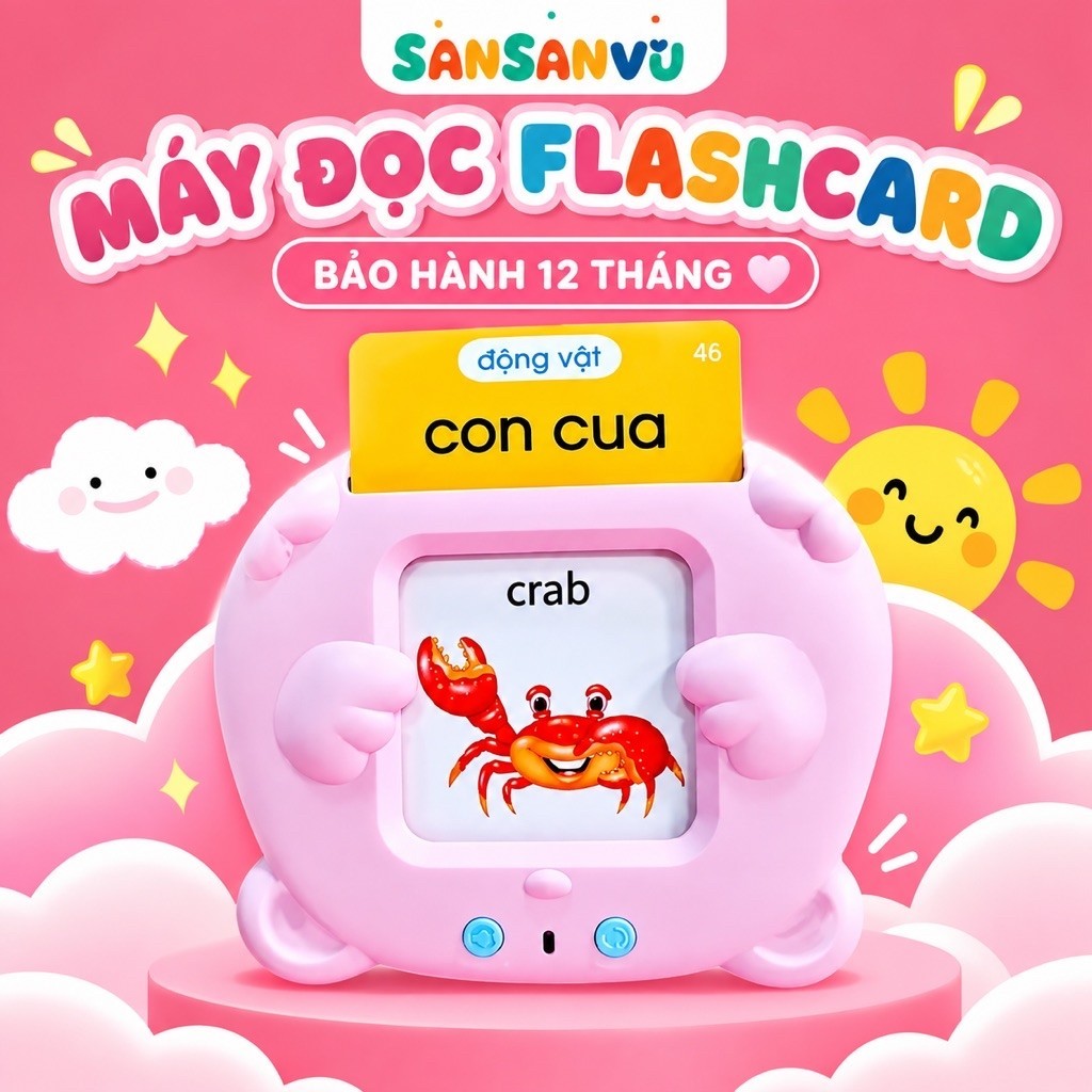 Máy Đọc Thẻ Tiếng Anh, Máy đọc thẻ Flashcard Song Ngữ Anh tiếng anh giáo dục…