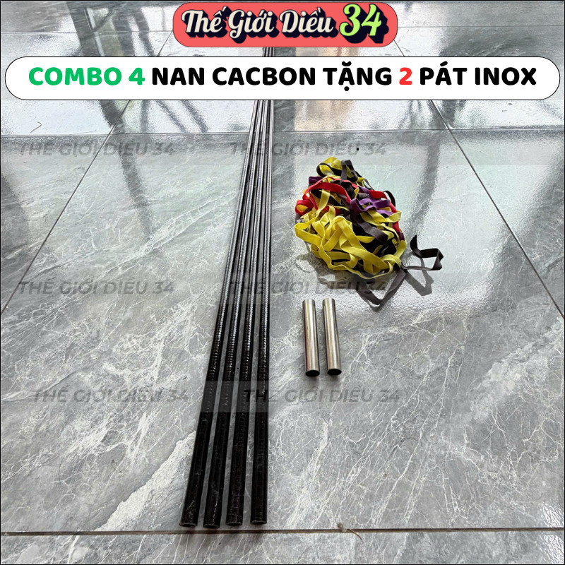 combo 4 nan cacbon làm diều , nan cacbon đen xoắn 80cm 1m1 1m25 1m4 dùng làm diều sáo 1m5 2m2 2m5 2m