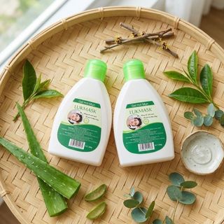[ 𝗦𝗶𝗲̂𝘂 𝗥𝗲̉ ] Keo Lột Mụn LUKMASK Chay Lớn 200g & 60g( NHA ĐAM , THAN TRE )