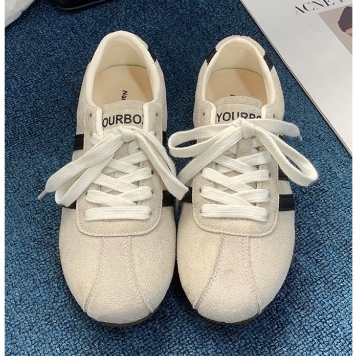 Giày Hot Trend – Sneaker Nữ Da Lộn Phù Hợp Đi Học, Đi Chơi