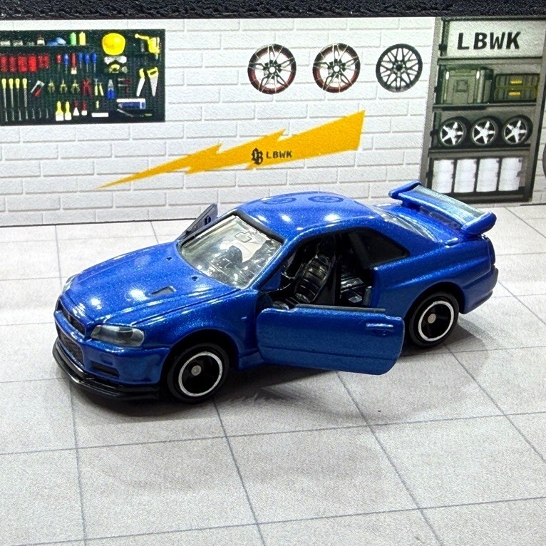TOMICA - blue Tomica Reborn Nissan Skyline GT-R (R34) không hộp